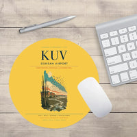 Thumbnail for Gunsan Airport (KUV) design on yellow round mouse pad