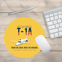 Thumbnail for T-1A Jayhawk Advanced Jet Trainer design on yellow round mouse pad