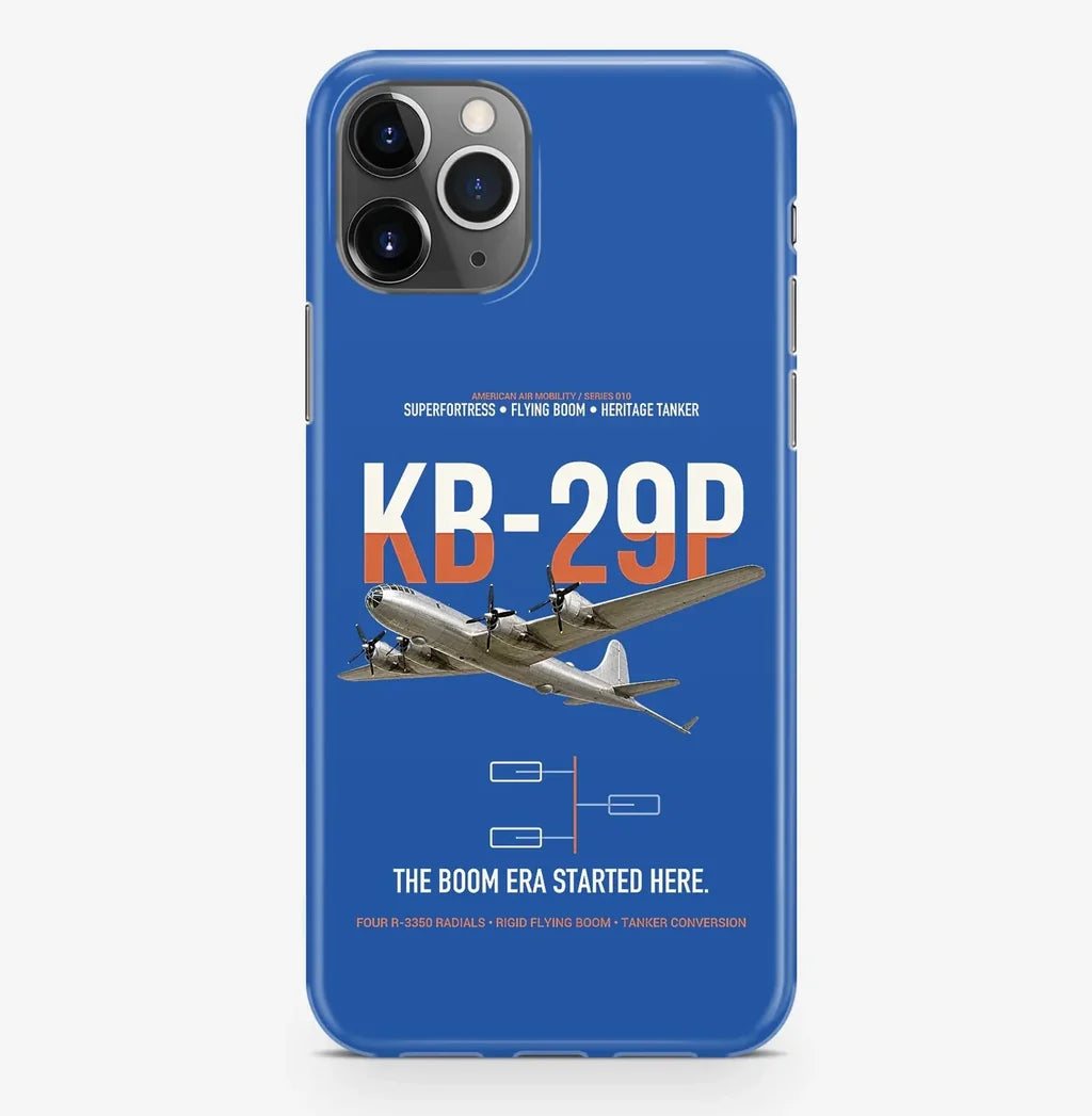 KB-29P SUPERFORTRESS design on blue magsafe iphone case, for iPhone Pro Max