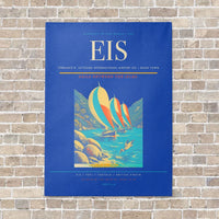 Thumbnail for Terrance B. Lettsome International Airport EIS — Road Town vertical canvas print - no frame - blue background
