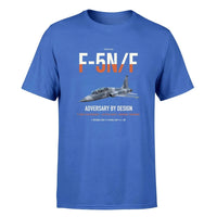 Thumbnail for F-5N F Adversary design on blue double-side t-shirt, single-side print