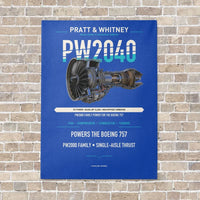 Thumbnail for PW2040 vertical canvas print - no frame - blue background