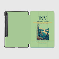 Thumbnail for Inverness Airport (INV) design on light green samsung tablet tablet case
