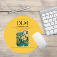 Thumbnail for Dalaman Airport (DLM) design on yellow round mouse pad