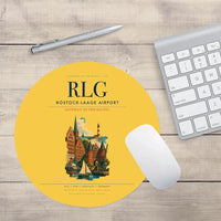 Thumbnail for Rostock-Laage Airport (RLG) design on yellow round mouse pad