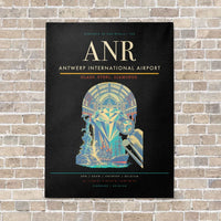 Thumbnail for Antwerp International Airport ANR - Canvas No Frame - Black