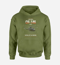 Thumbnail for Bell Canada CH-146 Griffon design on green army double-side hoodie, single-side print