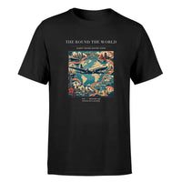 Thumbnail for VINTAGE G4100 - The Round The World - Premium T-Shirt design on black premium t shirt