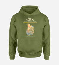 Thumbnail for Killeen Regional Airport (GRK) design on green army hoodie single-side print