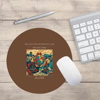 Thumbnail for VINTAGE G4435 - The Navigator's Retirement Globe - Designed Mouse Pads design on brown round