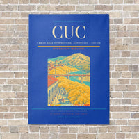 Thumbnail for Camilo Daza International Airport CUC — Cúcuta vertical canvas print - no frame - blue background