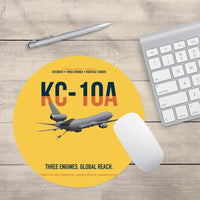 Thumbnail for KC-10A EXTENDER design on yellow round mouse pad