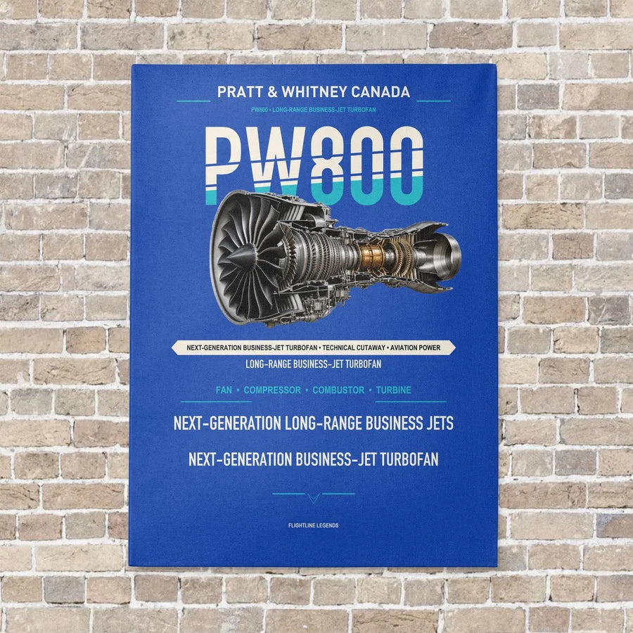 PW800 vertical canvas print - no frame - blue background