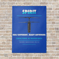 Thumbnail for Ascent AeroSystems Spirit vertical canvas print - no frame - blue background