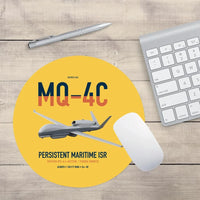 Thumbnail for MQ-4C Triton IFC-4 design on yellow round mouse pad