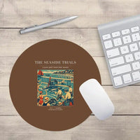 Thumbnail for VINTAGE G4328 - The Seaside Trials - Designed Mouse Pads design on brown round