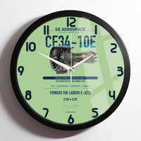 Thumbnail for CF34-10E design on light green framed wall clock