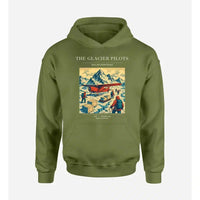 Thumbnail for VINTAGE G4028 - The Glacier Pilots - Premium Hoodie design on greenarmy premium