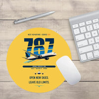 Thumbnail for Boeing 787-8 Dreamliner design on yellow round mouse pad