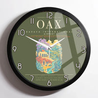 Thumbnail for Oaxaca International Airport OAX Wall-Clock Framed - Green Army