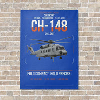 Thumbnail for Sikorsky CH-148 Cyclone vertical canvas print - no frame - blue background