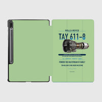 Thumbnail for TAY 611-8 design on light green samsung tablet tablet case