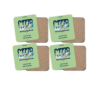 Thumbnail for Cessna 177B Cardinal design on light green 4 pieces set coaster
