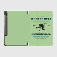 Thumbnail for Inspired Flight IF800 Tomcat design on light green samsung tablet tablet case