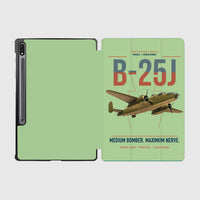 Thumbnail for B-25J Mitchell design on light green samsung tablet tablet case