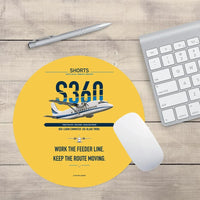 Thumbnail for Shorts 360-300 design on yellow round mouse pad