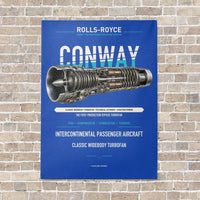 Thumbnail for CONWAY vertical canvas print - no frame - blue background
