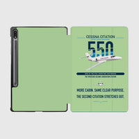 Thumbnail for Cessna Citation 550 - Citation II design on light green samsung tablet tablet case