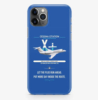 Thumbnail for Cessna Citation X+ design on blue magsafe iphone case, for iPhone Pro Max