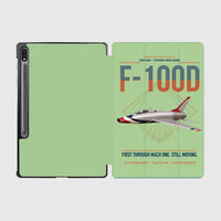 Thumbnail for F-100D Super Sabre design on light green samsung tablet tablet case