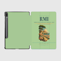 Thumbnail for Federico Fellini International Airport (RMI) design on light green samsung tablet tablet case