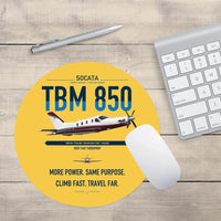 Thumbnail for Socata TBM 850 design on yellow round mouse pad