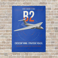 Thumbnail for Handley Page Victor B2 vertical canvas print - no frame - blue background