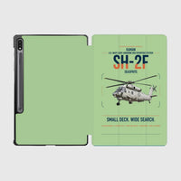 Thumbnail for Kaman SH-2F Seasprite design on light green samsung tablet tablet case