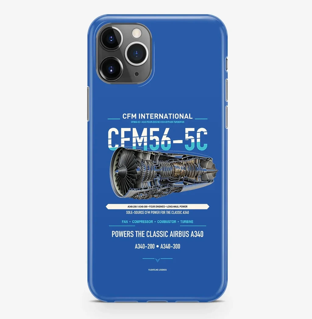 CFM56-5C Case ProMax design on blue iphone case promax