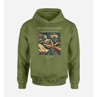 Thumbnail for VINTAGE G4014 - The Propeller Shop - Premium Hoodie design on greenarmy premium