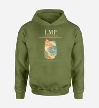 Thumbnail for Lampedusa Airport (LMP) design on green army hoodie single-side print