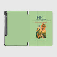 Thumbnail for Valley International Airport (HRL) design on light green samsung tablet tablet case