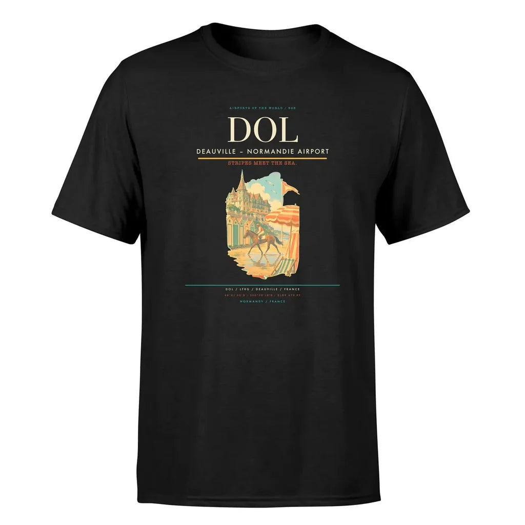 Deauville Airport (DOL) Premium T-Shirt Black