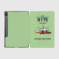 Thumbnail for Airbus H175 design on light green samsung tablet tablet case
