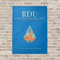 Thumbnail for Raleigh-Durham International Airport RDU - Canvas Framed - Turquoise