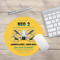 Thumbnail for DJI Neo 2 design on yellow round mouse pad