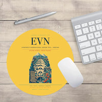 Thumbnail for Zvartnots International Airport (EVN) design on yellow round mouse pad
