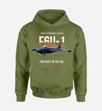 Thumbnail for F6U-1 PIRATE design on green army hoodie single side