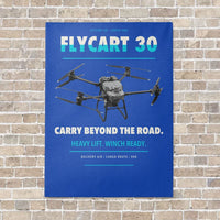Thumbnail for DJI FlyCart 30 vertical canvas print - no frame - blue background