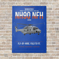 Thumbnail for NHIndustries NH90 NFH Caïman vertical canvas print - no frame - blue background
